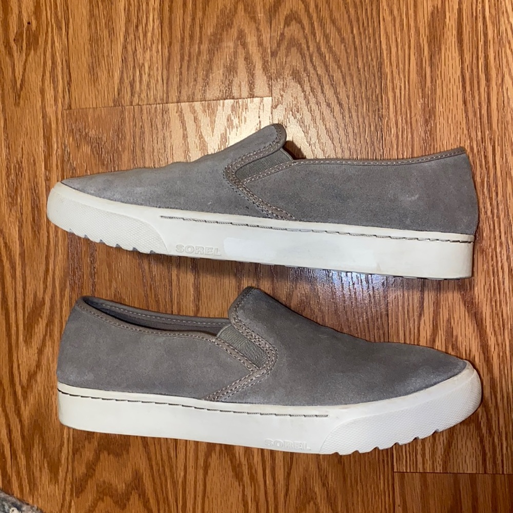 Sorel Camp Sneak Slip On in Gray Suede size 9 - Picture 2 of 5